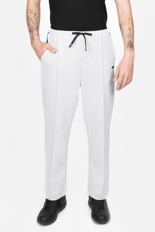 Pantalón De Chándal Relaxed Fit En Jacquard Guateado