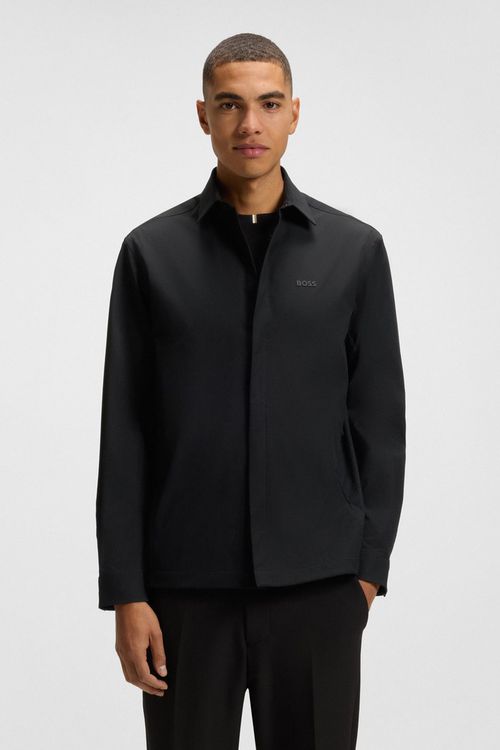 Sobrecamisa De Corte Relajado En Tejido Repelente Al Agua