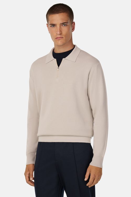 Polo De Punto De Lana Merina Superfina