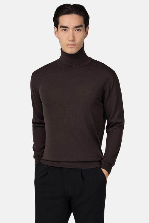 Suéter De Cuello Alto De Lana Merina