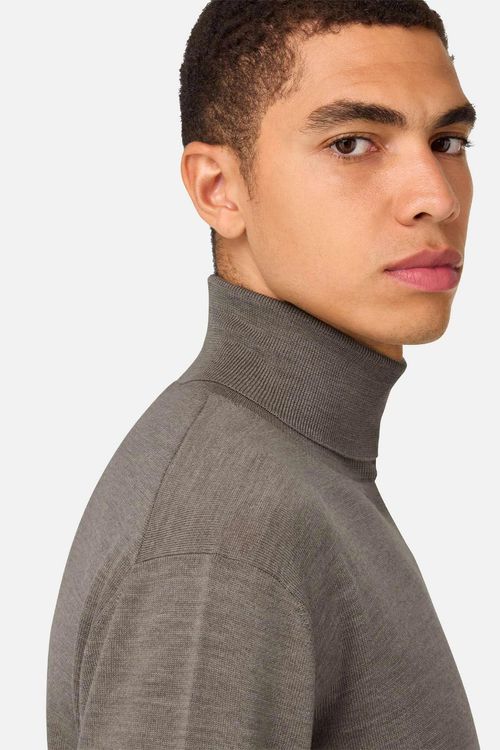 Sueter De Cuello Alto De Lana Merina