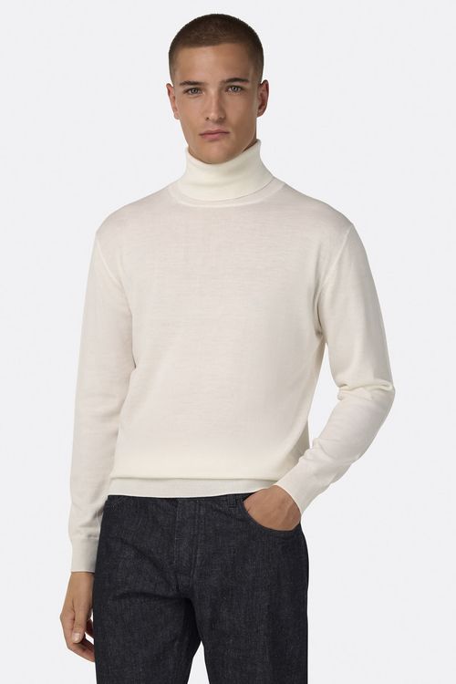 Suéter De Cuello Alto De Lana Merina