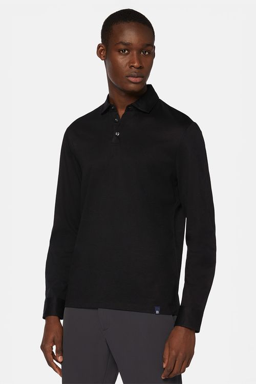 Polo De Manga Larga En Jersey Regular Fit