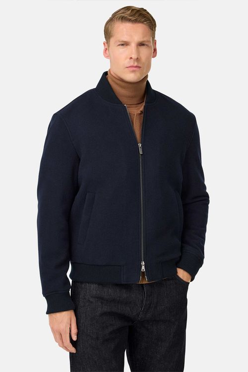 Chaqueta Bómber Acolchada De Lana