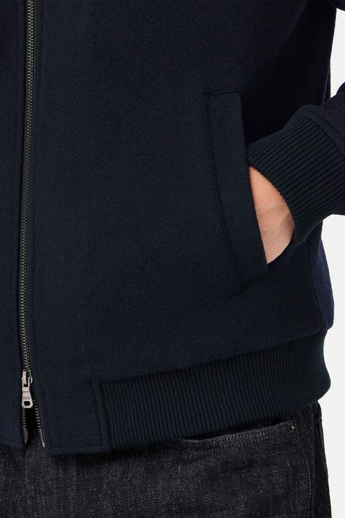 Chaqueta Bómber Acolchada De Lana