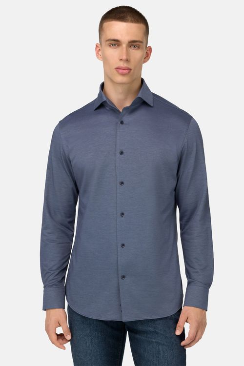 Camisa Estilo Polo De Punto Japonés Regular Fit