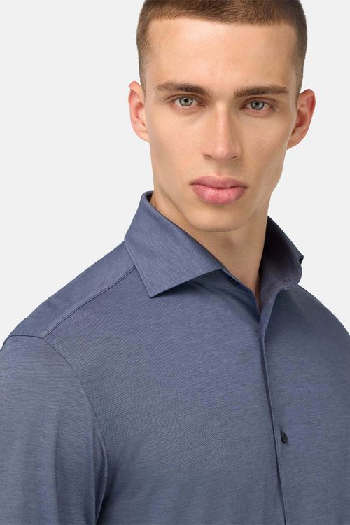 Camisa Estilo Polo De Punto Japonés Regular Fit