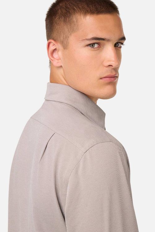 Camisa Estilo Polo De Punto Japonés Regular Fit