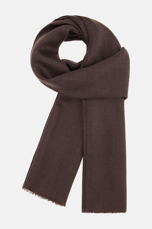 Bufanda De Lana Motivo Espiga