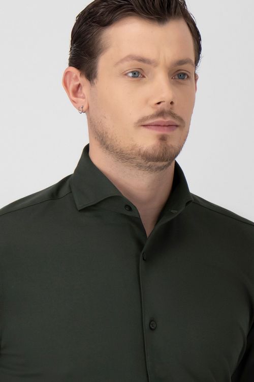 Camisa Casual Tec-Knit Contemporary Fit