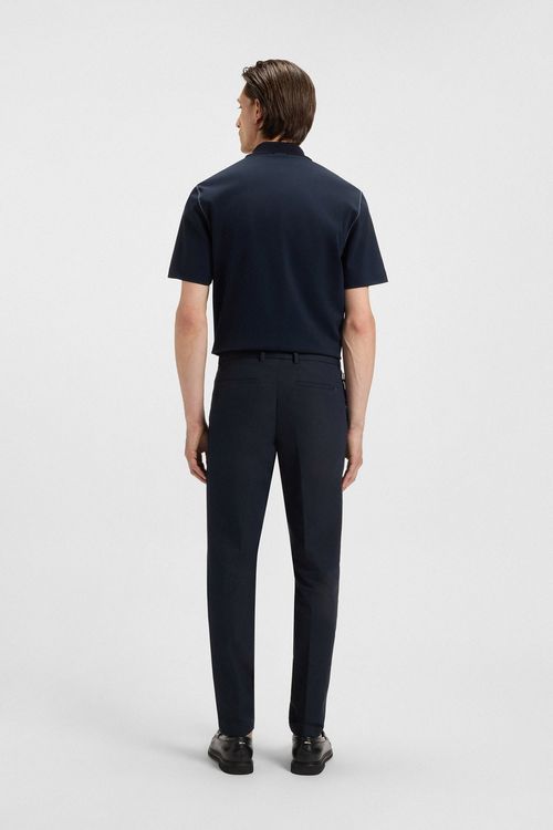 Pantalones Slim Fit De Sarga De Algodón