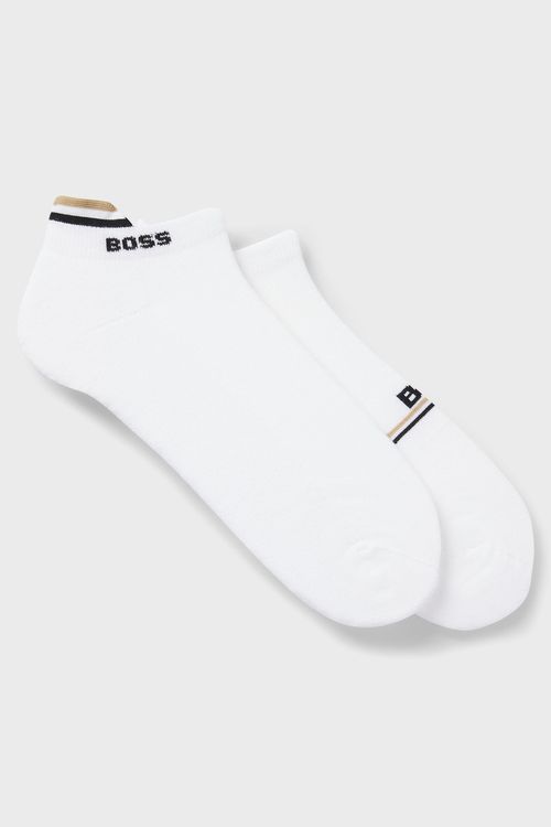 Paquete De Dos Calcetines Con Logotipo Hasta El Tobillo