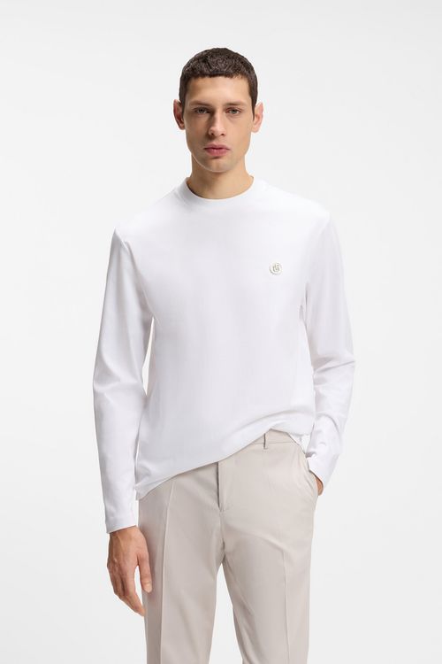 Camiseta de algodón mercerizado con monograma Double B