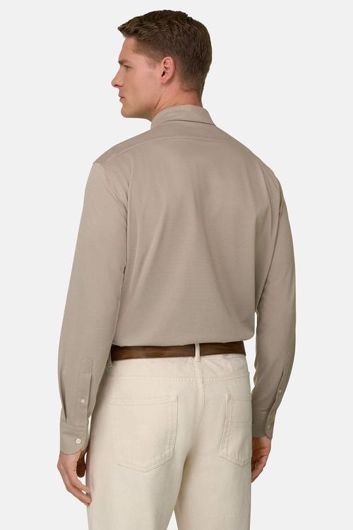 Camisa Estilo Polo De Punto Japonés Regular Fit