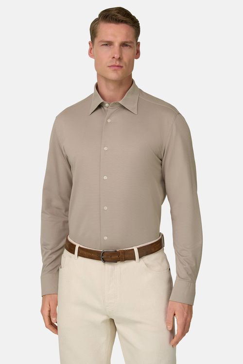 Camisa Estilo Polo De Punto Japonés Regular Fit