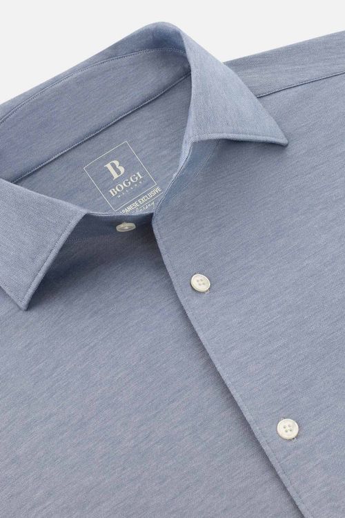 Camisa Estilo Polo De Punto Japonés Regular Fit