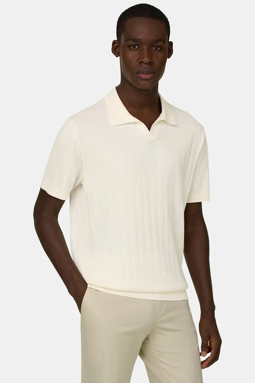 Polo De Punto De Algodón Y Seda