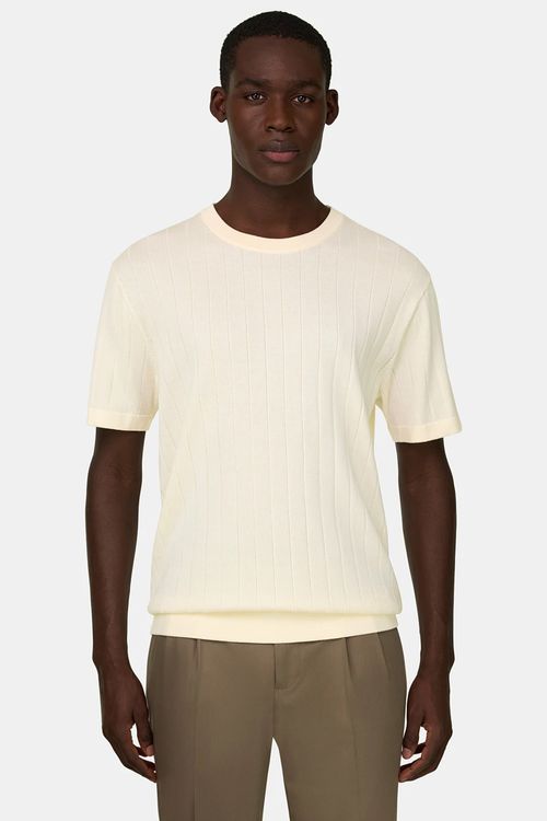 Playera De Punto De Algodón Y Seda