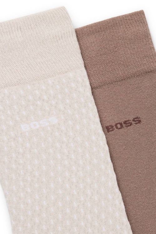 Paquete De Dos Calcetines Con Detalle De Logotipo En Largo Regular