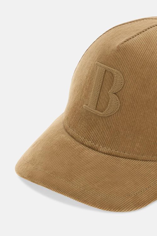 Gorra De Terciopelo Con Visera Bordada