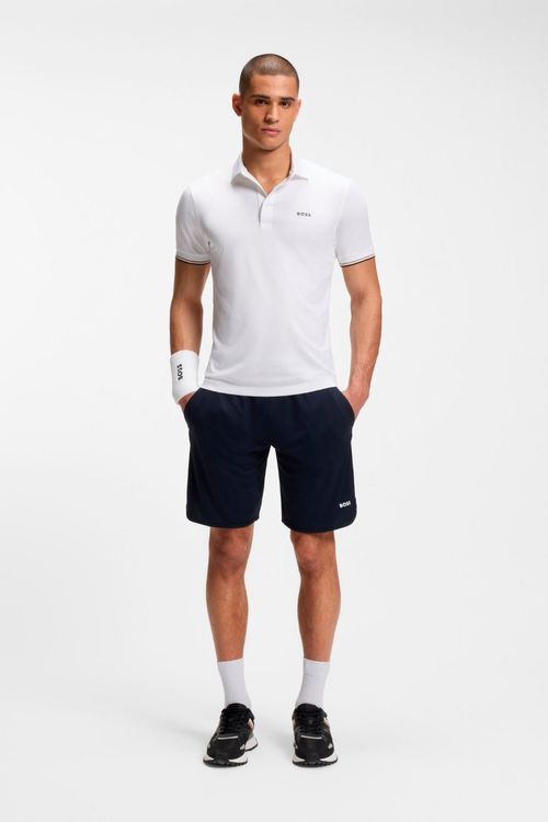 Polo Active Slim Fit Con Estampado De Pelota De Tenis Grabado