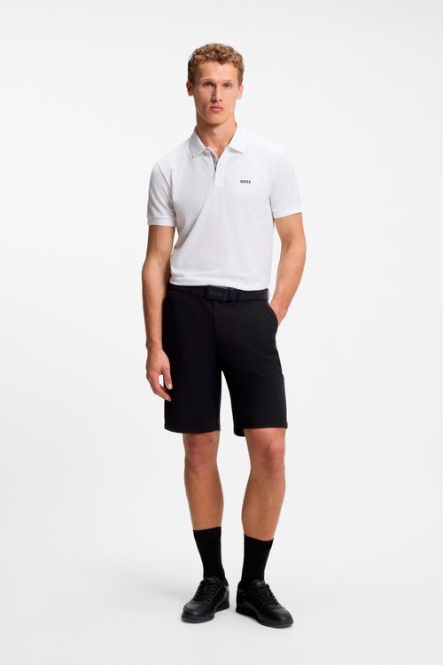 Polo De Piqué De Algodón Con Estampado Integral