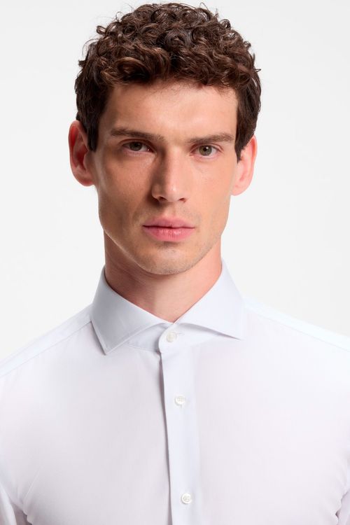 Camisa Slim Fit De Algodón Resistente A Las Arrugas