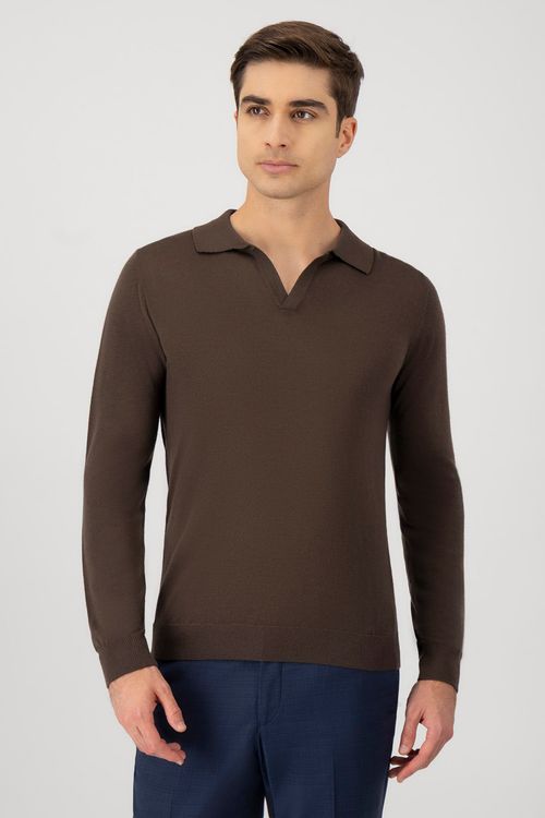 Playera Polo Mercerized Wool Contemporary Fit