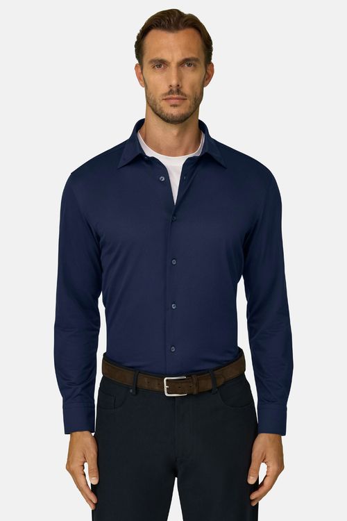 Camisa Polo En Twill De Jersey Japonés Regular Fit