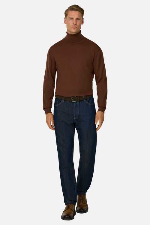 Suéter Con Cuello Alto De Lana Merino Extrafina